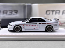 Load image into Gallery viewer, FH 1:64 JDM White Skyline GTR R33 Mines Sports Model Diecast Metal Car New Collection
