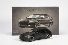 Load image into Gallery viewer, Masdi 1:64 Matte Black RS6 Advan Wagon Sports Model Diecast Metal Car New Collection
