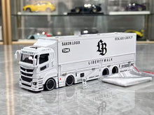 Load image into Gallery viewer, GCD 1:64 White LB Fuso Super Great Transport Truck Model Diecast Metal Car New Collection

