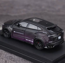 Load image into Gallery viewer, Flame 1:64 Black Purple URUS Widebody SUV Sports Model Diecast Metal Car New Collection
