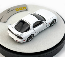Load image into Gallery viewer, PGM 1:64 White JDM RX-7 FD3S Round Racing Sports Model Diecast Metal Car New Collection

