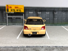 Load image into Gallery viewer, 1:64 Furuya HEC Yellow Impreza WRX STI VII 7 Wagon Model Diecast Metal Car

