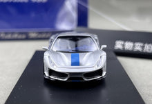 Load image into Gallery viewer, SH 1:64 Silver 488 Pista Novitec Sports Model Diecast Metal Car New Collection
