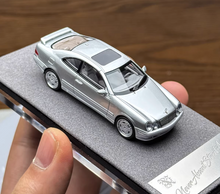 Load image into Gallery viewer, 1:64 STA Silver CLK W208 Coupe Sports Model Diecast Resin Car New Collection
