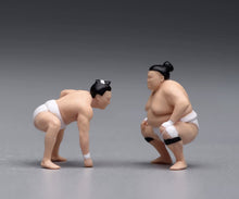 Load image into Gallery viewer, 1:64 Painted Figure Model Miniature Resin Sand Japanese Sumo Wrestler Men Set
