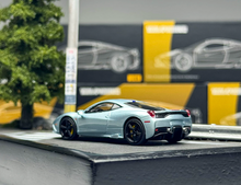 Load image into Gallery viewer, TOC 1:64 Ice Blue FE458 Speciale Sports Model Diecast Metal Car New Collection
