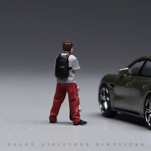 Load image into Gallery viewer, 1:24 Painted Figure Model Miniature Resin Diorama Sand Skating Boy Skateboard
