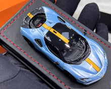 Load image into Gallery viewer, U2 1:64 Blue SF90 Stradale Coupe Hard Top Sports Model Diecast Resin Car New Collection
