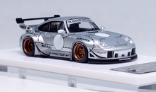 Load image into Gallery viewer, Fuelme 1:64 Silver Phantom RWB 993 Racing Sports Model Diecast Resin Car New
