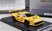 Load image into Gallery viewer, Vision 1:64 Yellow Countach LP5000 LB #41 Sports Model Diecast Metal Car New Collection
