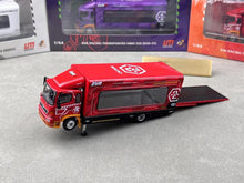 Load image into Gallery viewer, UM 1:64 Red 500 HINO EVA Ranger Transporter Truck Model Diecast Metal Car

