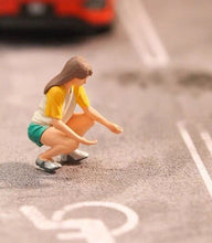 Load image into Gallery viewer, 1:64 Painted Figure Mini Model Miniature Diorama Sand Pet Street Boy Girl Man Collection
