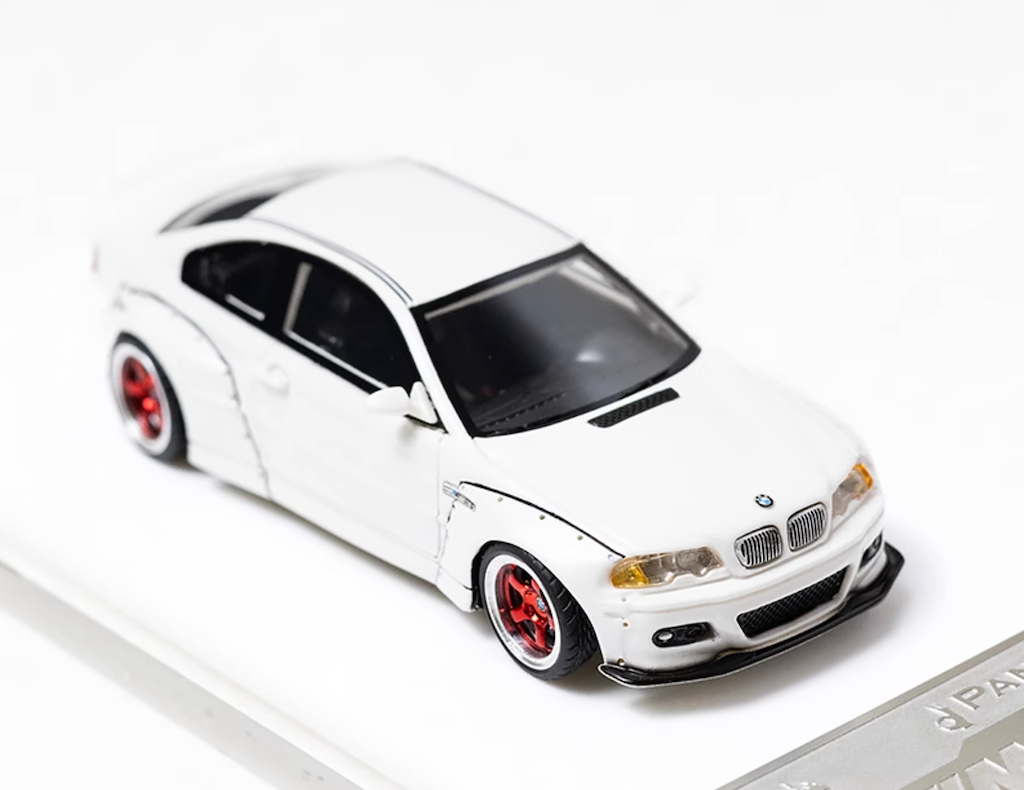 1:64 White M3 E46 Pandem Coupe Sports Model Diecast Resin Car BN