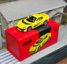 Load image into Gallery viewer, BBR 1:64 Yellow 812 Competitizone Racing Sports Model Diecast Metal Car New Collection
