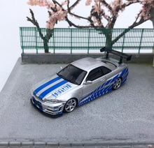 Load image into Gallery viewer, FS 1:64 Fast Speed JDM GTR R34 Skyline Sport Model Diecast Metal Car New
