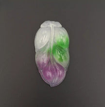 Load image into Gallery viewer, Nature Jade Leaf Pendant Necklace Gift Jewelry charm Blessing Lucky Fortune New
