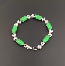 Load image into Gallery viewer, Nature Jade Beaded Bracelet Jewelry Blessing Lucky Fortune Gift For Her green s
