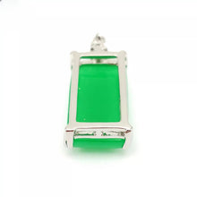 Load image into Gallery viewer, Nature Jade Green Plaque Pendant Necklace Gift Jewelry charm Blessing Lucky s
