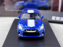 Load image into Gallery viewer, MH 1:64 Blue 50th Skyline GTR R35 Racing Sports Model Diecast Metal Car New Collection
