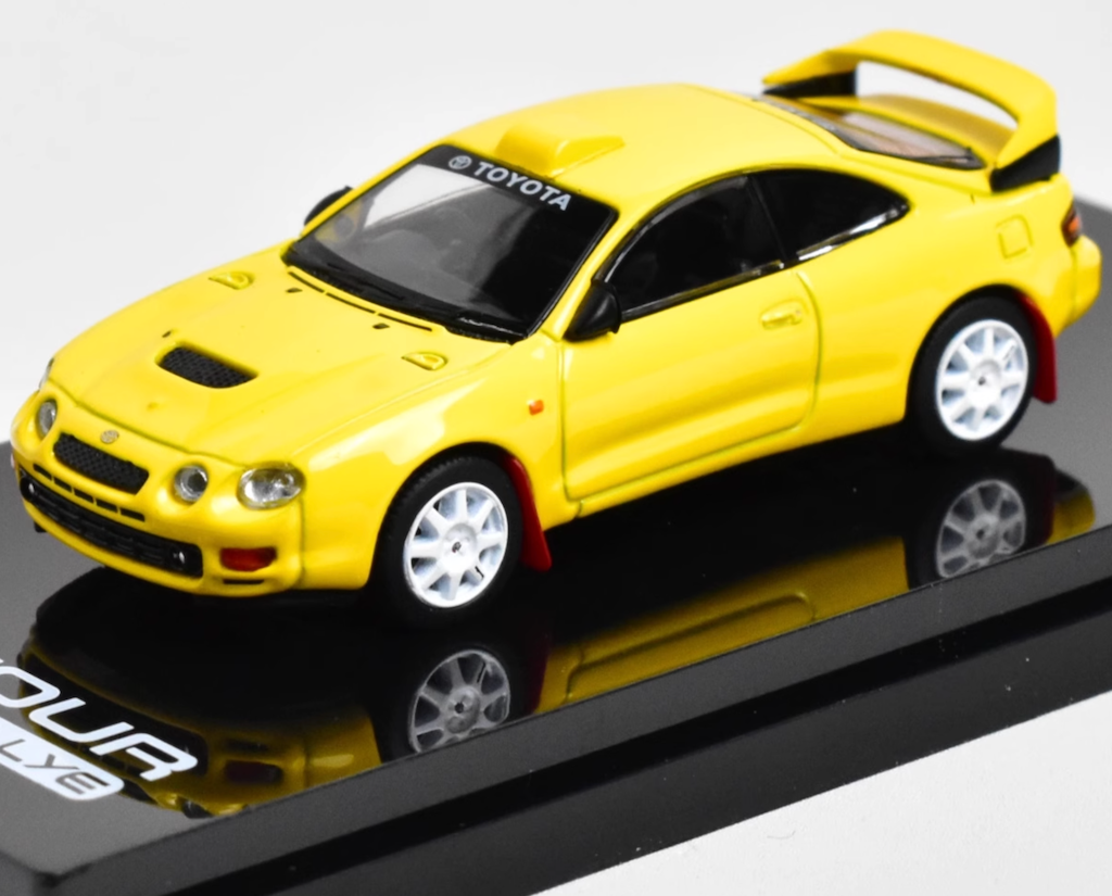 HobbyJapan 1:64 Yellow Celica GT Rallye Sports Model Diecast Metal Car New Collection