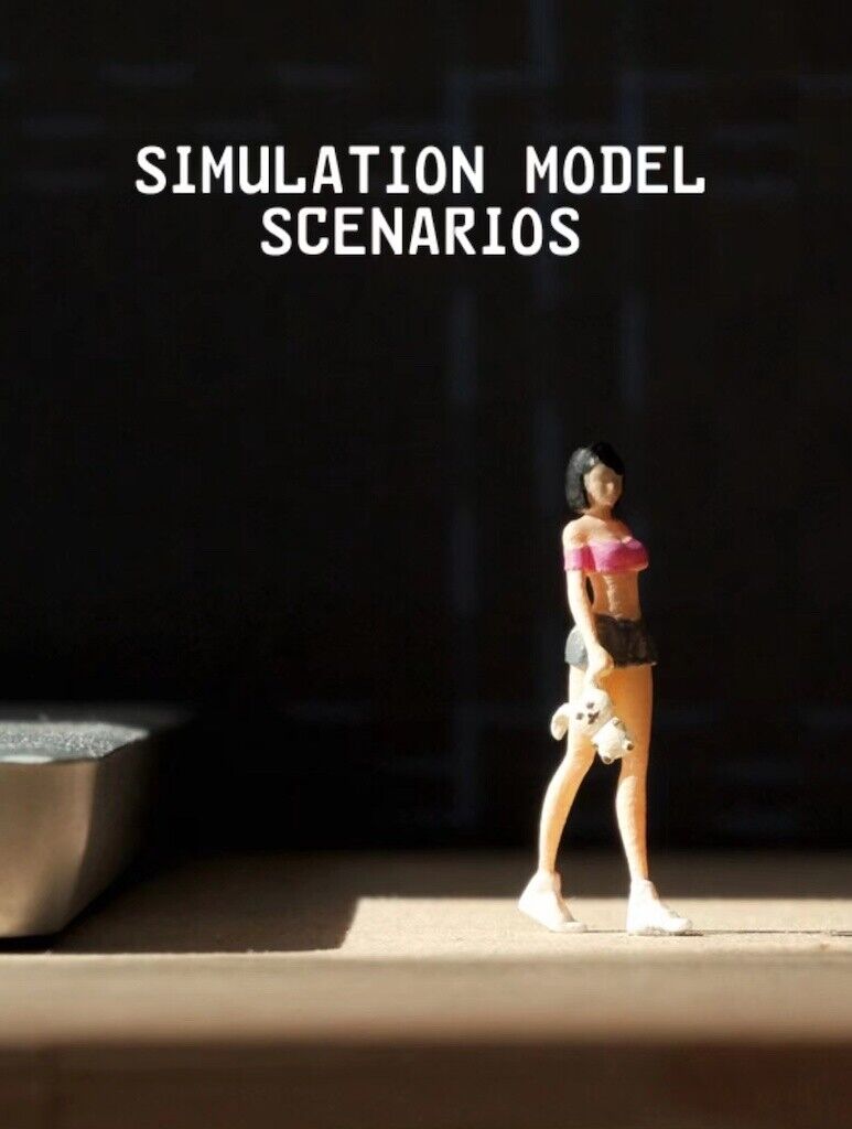 1:64 Painted Figure Mini Model Miniature Car Scenes Resin Toy Girl Doll Shorts