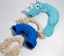Load image into Gallery viewer, Dog Squeaky Toys Animal Chew Puppy Fluffy Rope Toy Durable Teeth Grinding Pet
