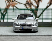 Load image into Gallery viewer, 1:64 AD Silver S-Class S600L W221 VIP Luxury Sedan Model Diecast Metal Car New Collection
