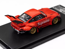 Load image into Gallery viewer, SW 1:64 Red 911 RWB 993 Big Spoiler Racing Sports Model Diecast Metal Car New Collection
