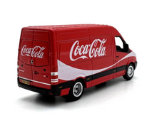 Load image into Gallery viewer, OXFORD 1:76 Red Benz Coke Delivery Van Truck Model Diecast Metal Car New
