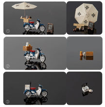 Load image into Gallery viewer, 1:64 Painted Model Miniature Resin Diorama Motorcycle Mobile Coffee Shop Sand
