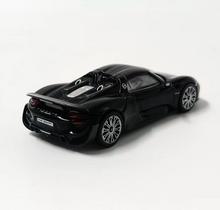 Load image into Gallery viewer, TH 1:64 Black 918 Spyder Sports Model Diecast Metal Car New Collection
