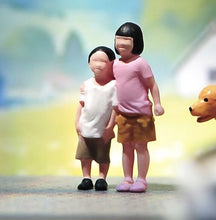 Load image into Gallery viewer, 1:64 Painted Unpainted Figure Model Miniature Resin Diorama Sand Brother Sister
