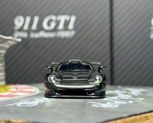Load image into Gallery viewer, Transcend 1:64 Black Carbon 911 GT1 1997 24h Sport Model Diecast Metal Car New Collection
