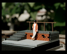 Load image into Gallery viewer, 1:64 Painted Figure Model Miniature Resin Diorama Toy Sand Orange Outfit Man

