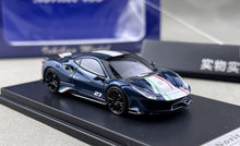 Load image into Gallery viewer, SH 1:64 Blue 488 Pista Novitec #27 Sports Model Diecast Metal Car New Collection
