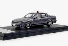 Load image into Gallery viewer, Mortal 1:64 Gray Police ER34 SKYLINE 25GT Sports Model Diecast Metal Car New Collection
