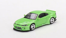 Load image into Gallery viewer, MINIGT 1:64 Green JDM Nissan Silvia S15 Racing Sport Model Toy Diecast Metal Car 500
