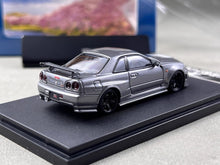Load image into Gallery viewer, FUJI 1:64 JDM Gray Skyline GTR R34 Z-Tune Sports Model Diecast Metal Car New Collection
