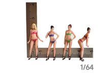 Load image into Gallery viewer, 1:64 Painted Figure Mini Model Miniature Resin Diorama Sand Bikini Girl Lady Hot
