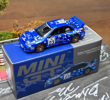 Load image into Gallery viewer, Minigt 1:64 Blue Impreza WRC99 GC8 STI #23 Sports Model Diecast Metal Car New Collection
