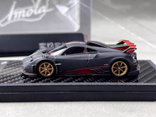 Load image into Gallery viewer, LCD 1:64 Black Carbon Imola Gold Rims Sports Model Diecast Metal Car New Collection
