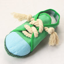 Load image into Gallery viewer, Dog Squeaky Toys Shoes-Shaped Chew Tear-Resistant Plush for Teeth Grinding Pet
