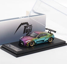 Load image into Gallery viewer, Fuji 1:64 Plating Purple GTR R35 Pandem Rocket Bunny Model Diecast Metal Car
