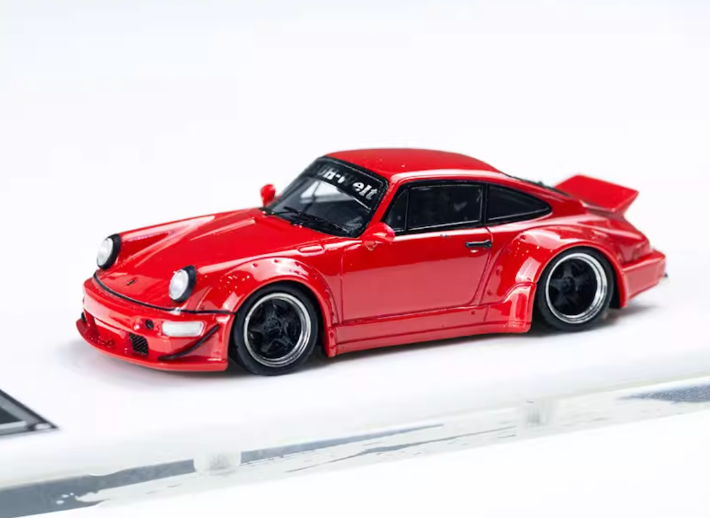 XKE 1:64 Red RWB 964 911 Coupe Racing Sports Model Diecast Resin Car New Collection