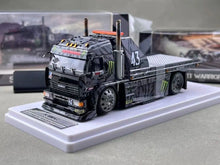 Load image into Gallery viewer, SW 1:64 Black Kamaz Kama3 Flatbed Tow Truck Sports Model Diecast Metal Car New Collection
