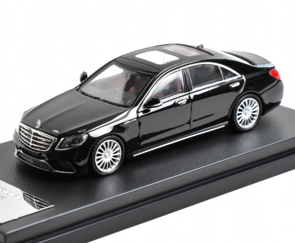 Glory 1:64 Black S65 AMG W222 Sedan Sports Model Diecast Metal Car New Collection
