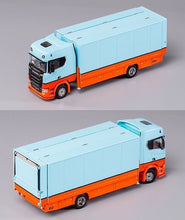 Load image into Gallery viewer, GCD 1:64 Blue Scania S730 Enclosed Double Deck Tow Truck Model Diecast Metal
