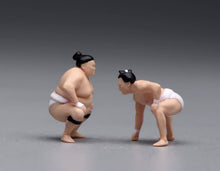 Load image into Gallery viewer, 1:64 Painted Figure Model Miniature Resin Sand Japanese Sumo Wrestler Men Set
