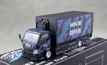 Load image into Gallery viewer, MT 1:64 Black HKS H300 Tow Box Truck Custom Model Diecast Metal Car New Collection
