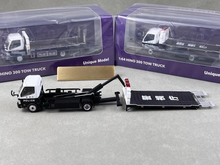 Load image into Gallery viewer, UM 1:64 Police 300 HINO Dutro Mk2 Flatbed Tow Truck Model Diecast Metal Car
